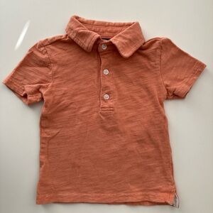Janie and Jack Terracotta Orange Polo Shirt